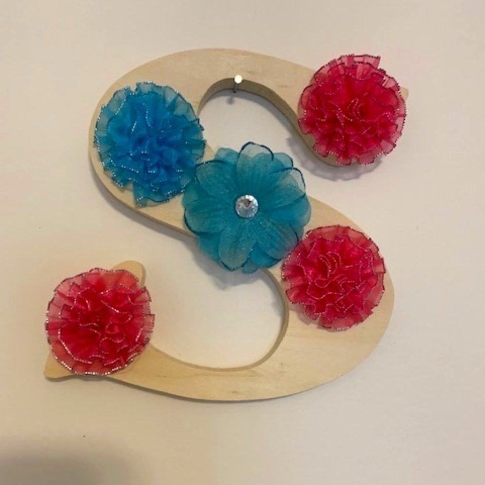 Initial Letter S, with Floral Adornments